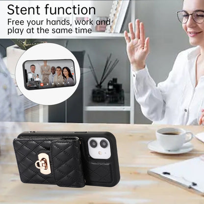 Card Slot Leather Phone Case with Short Lanyard, For iPhone 11 Pro Max, For iPhone 11 Pro, For iPhone 11, For iPhone XS Max, For iPhone XS / X, For iPhone XR