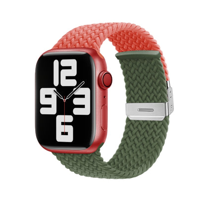 Nylon Braided Stitching Buckle Watch Band, For Apple Watch Series 8&7 41mm, For Apple Watch Series 8&7 45mm