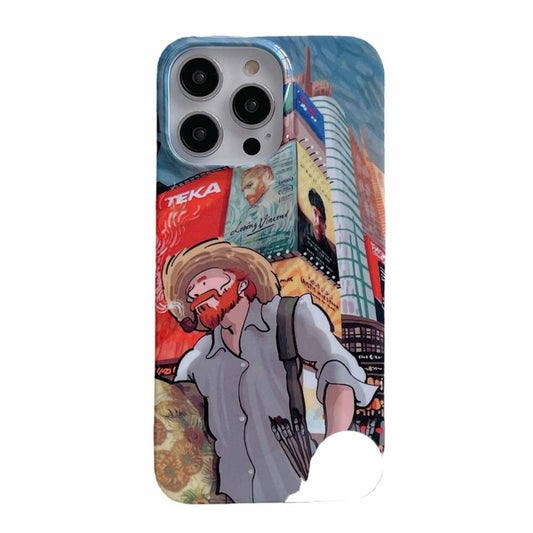 Oil Painting Glossy PC Phone Case, For iPhone 14, For iPhone 14 Plus, For iPhone 14 Pro, For iPhone 14 Pro Max, For iPhone 13, For iPhone 13 Pro, For iPhone 13 Pro Max, For iPhone 12, For iPhone 12 Pro, For iPhone 12 Pro Max, For iPhone 11             ...