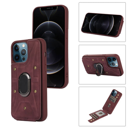 Armor Ring Wallet Back Cover Phone Case, For iPhone 11 Pro, For iPhone 11 Pro Max, For iPhone X / XS, For iPhone XR, For iPhone XS Max, For iPhone SE 2022 / 2020 / 8 / 7, For iPhone 8 Plus / 7 Plus
