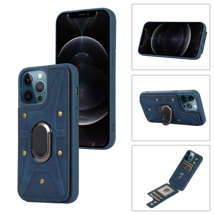 Armor Ring Wallet Back Cover Phone Case, For iPhone 11 Pro, For iPhone 11 Pro Max, For iPhone X / XS, For iPhone XR, For iPhone XS Max, For iPhone SE 2022 / 2020 / 8 / 7, For iPhone 8 Plus / 7 Plus