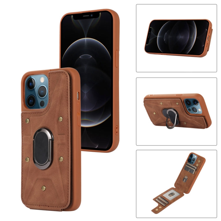 Armor Ring Wallet Back Cover Phone Case, For iPhone 11 Pro, For iPhone 11 Pro Max, For iPhone X / XS, For iPhone XR, For iPhone XS Max, For iPhone SE 2022 / 2020 / 8 / 7, For iPhone 8 Plus / 7 Plus