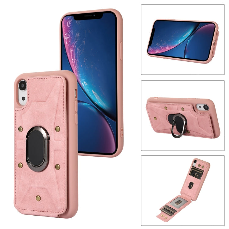 Armor Ring Wallet Back Cover Phone Case, For iPhone 11 Pro, For iPhone 11 Pro Max, For iPhone X / XS, For iPhone XR, For iPhone XS Max, For iPhone SE 2022 / 2020 / 8 / 7, For iPhone 8 Plus / 7 Plus