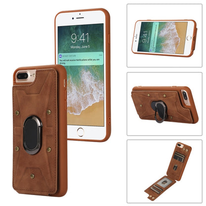 Armor Ring Wallet Back Cover Phone Case, For iPhone 11 Pro, For iPhone 11 Pro Max, For iPhone X / XS, For iPhone XR, For iPhone XS Max, For iPhone SE 2022 / 2020 / 8 / 7, For iPhone 8 Plus / 7 Plus