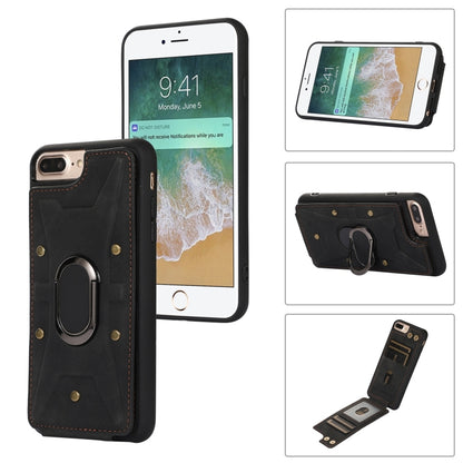 Armor Ring Wallet Back Cover Phone Case, For iPhone 11 Pro, For iPhone 11 Pro Max, For iPhone X / XS, For iPhone XR, For iPhone XS Max, For iPhone SE 2022 / 2020 / 8 / 7, For iPhone 8 Plus / 7 Plus
