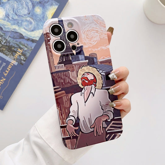 Precise Hole Oil Painting Glossy PC Phone Case, For iPhone 14, For iPhone 14 Plus, For iPhone 14 Pro, For iPhone 14 Pro Max, For iPhone 13, For iPhone 13 Pro, For iPhone 13 Pro Max, For iPhone 12, For iPhone 12 Pro, For iPhone 12 Pro Max, For iPhone 11...