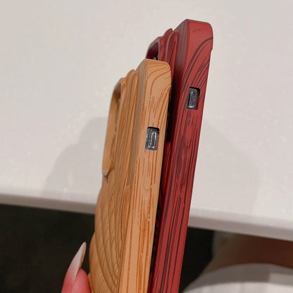 Wood Grain Shell Shape TPU Phone Case, For iPhone 12 Pro, For iPhone 12 Pro Max, For iPhone 11, For iPhone 11 Pro Max