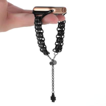 Dual-row Chain Metal Watch Band, For Apple Watch Series 8&7 45mm, For Apple Watch Series 8&7 41mm