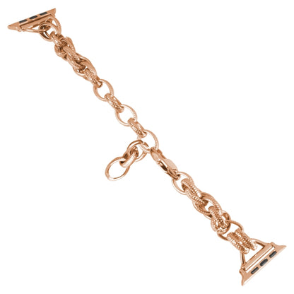 Metal Ripple Twist Chain Watch Band, For Apple Watch Ultra 49mm / Series 8&7 45mm / SE 2&6&SE&5&4 44mm / 3&2&1 42mm, For Apple Watch Series 8&7 41mm / SE 2&6&SE&5&4 40mm / 3&2&1 38mm