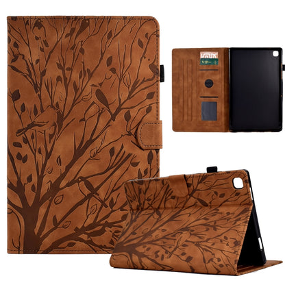 Fortune Tree Pressure Flower PU Tablet Case with Wake-up / Sleep Function, For iPad 10.2 2019 2020 / iPad 10.5 2017 2019, For iPad 10.9 2022 / 2025, For iPad Air / Air 2 / 9.7 2017 2018, For iPad Pro 11 / Air 4 10.9 2020 / Air 5 10.9                   ...