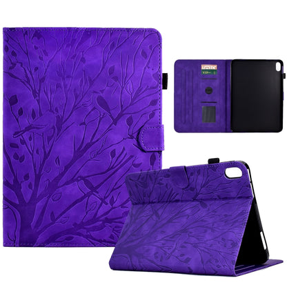 Fortune Tree Pressure Flower PU Tablet Case with Wake-up / Sleep Function, For iPad 10.2 2019 2020 / iPad 10.5 2017 2019, For iPad 10.9 2022 / 2025, For iPad Air / Air 2 / 9.7 2017 2018, For iPad Pro 11 / Air 4 10.9 2020 / Air 5 10.9                   ...