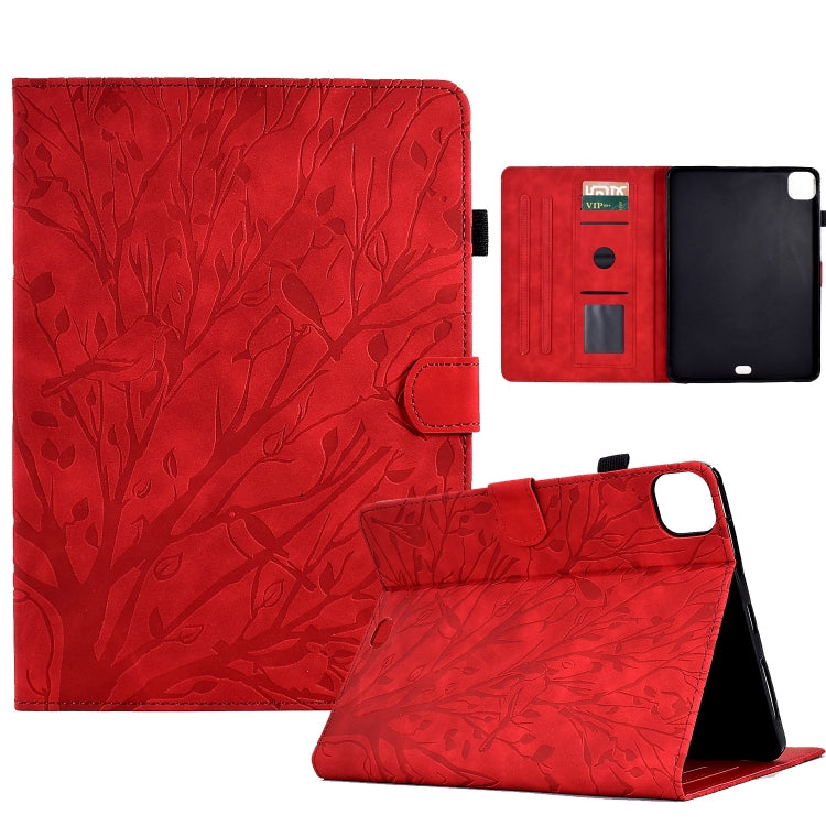 Fortune Tree Pressure Flower PU Tablet Case with Wake-up / Sleep Function, For iPad 10.2 2019 2020 / iPad 10.5 2017 2019, For iPad 10.9 2022 / 2025, For iPad Air / Air 2 / 9.7 2017 2018, For iPad Pro 11 / Air 4 10.9 2020 / Air 5 10.9                   ...