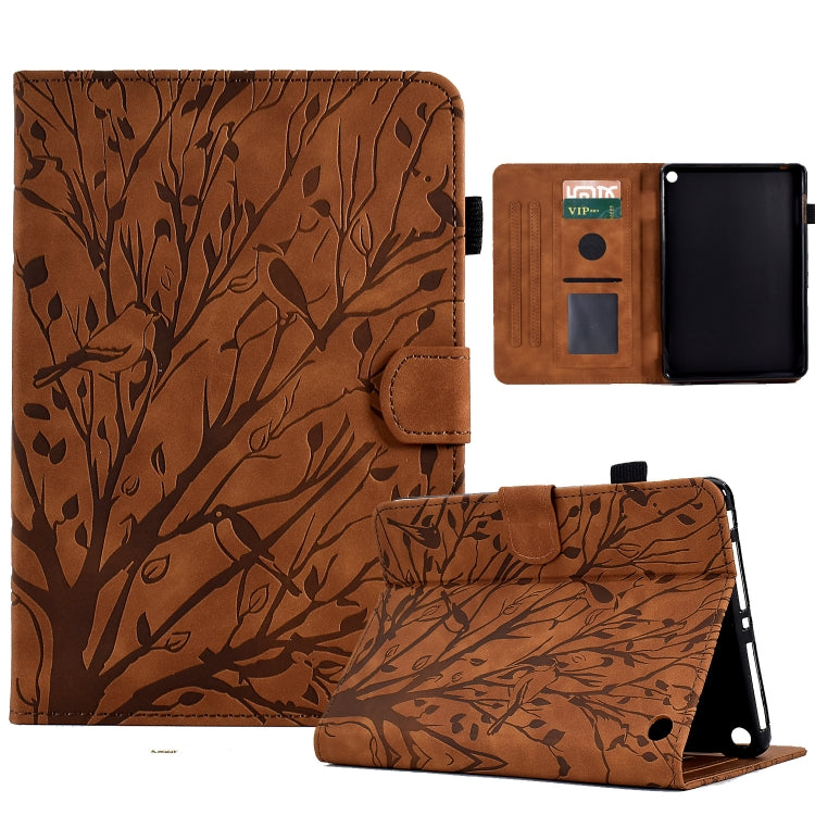 Fortune Tree Pressure Flower PU Tablet Case with Wake-up / Sleep Function, For iPad 10.2 2019 2020 / iPad 10.5 2017 2019, For iPad 10.9 2022 / 2025, For iPad Air / Air 2 / 9.7 2017 2018, For iPad Pro 11 / Air 4 10.9 2020 / Air 5 10.9                   ...