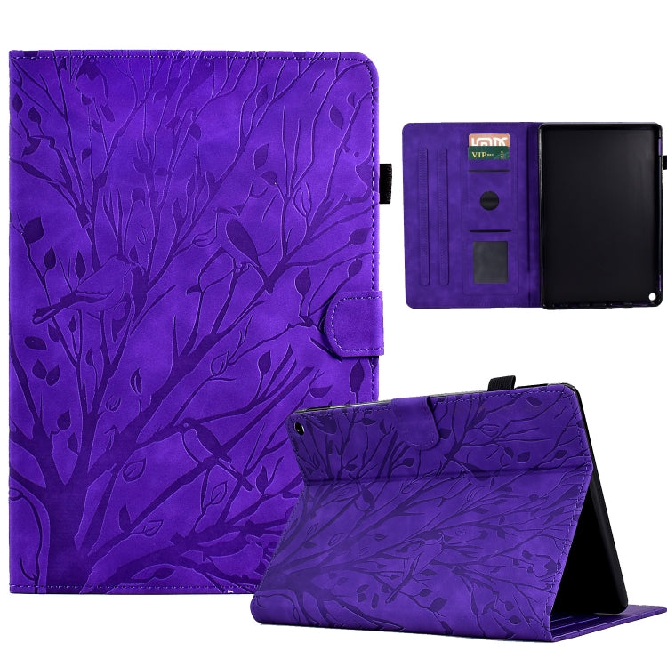 Fortune Tree Pressure Flower PU Tablet Case with Wake-up / Sleep Function, For iPad 10.2 2019 2020 / iPad 10.5 2017 2019, For iPad 10.9 2022 / 2025, For iPad Air / Air 2 / 9.7 2017 2018, For iPad Pro 11 / Air 4 10.9 2020 / Air 5 10.9                   ...