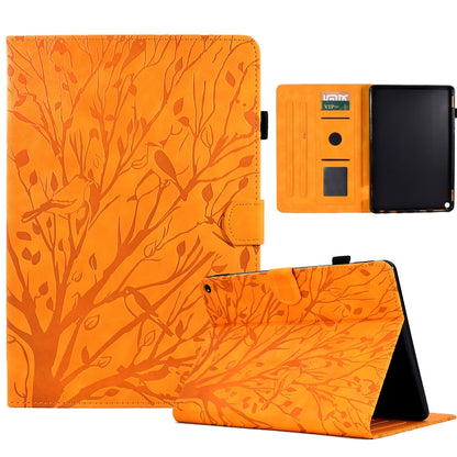 Fortune Tree Pressure Flower PU Tablet Case with Wake-up / Sleep Function, For iPad 10.2 2019 2020 / iPad 10.5 2017 2019, For iPad 10.9 2022 / 2025, For iPad Air / Air 2 / 9.7 2017 2018, For iPad Pro 11 / Air 4 10.9 2020 / Air 5 10.9                   ...