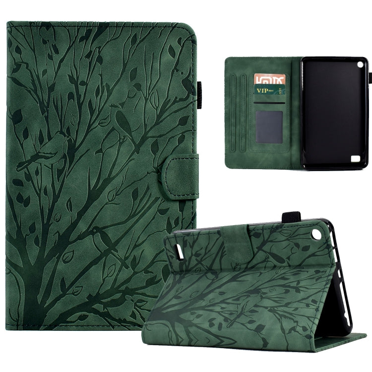 Fortune Tree Pressure Flower PU Tablet Case with Wake-up / Sleep Function, For iPad 10.2 2019 2020 / iPad 10.5 2017 2019, For iPad 10.9 2022 / 2025, For iPad Air / Air 2 / 9.7 2017 2018, For iPad Pro 11 / Air 4 10.9 2020 / Air 5 10.9                   ...