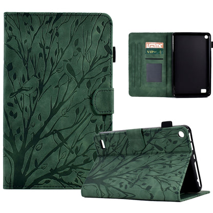 Fortune Tree Pressure Flower PU Tablet Case with Wake-up / Sleep Function, For iPad 10.2 2019 2020 / iPad 10.5 2017 2019, For iPad 10.9 2022 / 2025, For iPad Air / Air 2 / 9.7 2017 2018, For iPad Pro 11 / Air 4 10.9 2020 / Air 5 10.9                   ...