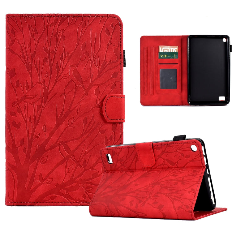 Fortune Tree Pressure Flower PU Tablet Case with Wake-up / Sleep Function, For iPad 10.2 2019 2020 / iPad 10.5 2017 2019, For iPad 10.9 2022 / 2025, For iPad Air / Air 2 / 9.7 2017 2018, For iPad Pro 11 / Air 4 10.9 2020 / Air 5 10.9                   ...