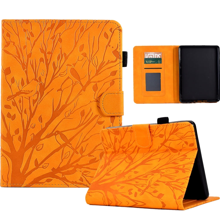 Fortune Tree Pressure Flower PU Tablet Case with Wake-up / Sleep Function, For Amazon Fire 7 2022, For Amazon Kindle Paperwhite / 2 / 3 / 4, For Amazon Kindle Paperwhite 2021, For Lenovo M10 HD 2nd X306X, For Huawei MatePad SE                          ...