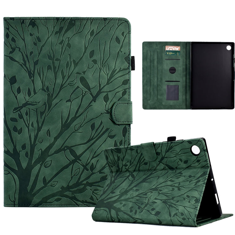 Fortune Tree Pressure Flower PU Tablet Case with Wake-up / Sleep Function, For Amazon Fire 7 2022, For Amazon Kindle Paperwhite / 2 / 3 / 4, For Amazon Kindle Paperwhite 2021, For Lenovo M10 HD 2nd X306X, For Huawei MatePad SE                          ...