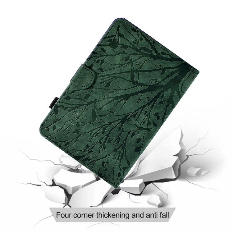 Fortune Tree Pressure Flower PU Tablet Case with Wake-up / Sleep Function, For Lenovo Tab M9, For Lenovo Tab M10 Gen 3, For Lenovo M10 Plus, For Lenovo Tab M10 Plus 3rd Gen, For Lenovo Tab P11 Gen 2, For Lenovo Tab P11 J606F, For Lenovo Tab P11 Pro Gen...