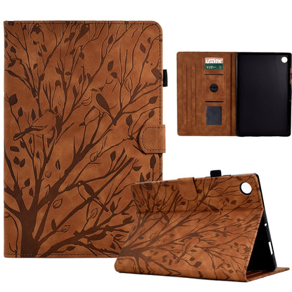 Fortune Tree Pressure Flower PU Tablet Case with Wake-up / Sleep Function, For Lenovo Tab M9, For Lenovo Tab M10 Gen 3, For Lenovo M10 Plus, For Lenovo Tab M10 Plus 3rd Gen, For Lenovo Tab P11 Gen 2, For Lenovo Tab P11 J606F, For Lenovo Tab P11 Pro Gen...
