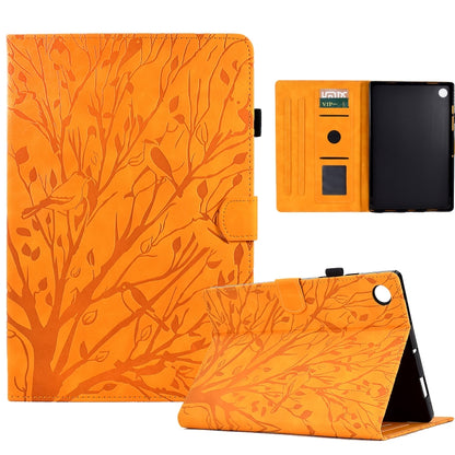 Fortune Tree Pressure Flower PU Tablet Case with Wake-up / Sleep Function, For Lenovo Tab M9, For Lenovo Tab M10 Gen 3, For Lenovo M10 Plus, For Lenovo Tab M10 Plus 3rd Gen, For Lenovo Tab P11 Gen 2, For Lenovo Tab P11 J606F, For Lenovo Tab P11 Pro Gen...