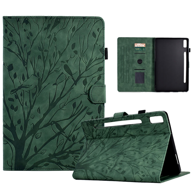 Fortune Tree Pressure Flower PU Tablet Case with Wake-up / Sleep Function, For Lenovo Tab M9, For Lenovo Tab M10 Gen 3, For Lenovo M10 Plus, For Lenovo Tab M10 Plus 3rd Gen, For Lenovo Tab P11 Gen 2, For Lenovo Tab P11 J606F, For Lenovo Tab P11 Pro Gen...