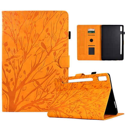 Fortune Tree Pressure Flower PU Tablet Case with Wake-up / Sleep Function, For Lenovo Tab M9, For Lenovo Tab M10 Gen 3, For Lenovo M10 Plus, For Lenovo Tab M10 Plus 3rd Gen, For Lenovo Tab P11 Gen 2, For Lenovo Tab P11 J606F, For Lenovo Tab P11 Pro Gen...