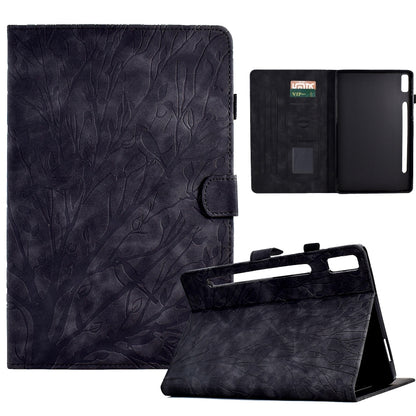 Fortune Tree Pressure Flower PU Tablet Case with Wake-up / Sleep Function, For Lenovo Tab M9, For Lenovo Tab M10 Gen 3, For Lenovo M10 Plus, For Lenovo Tab M10 Plus 3rd Gen, For Lenovo Tab P11 Gen 2, For Lenovo Tab P11 J606F, For Lenovo Tab P11 Pro Gen...