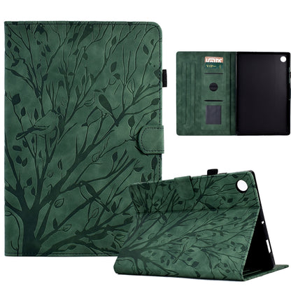 Fortune Tree Pressure Flower PU Tablet Case with Wake-up / Sleep Function, For Lenovo Tab M9, For Lenovo Tab M10 Gen 3, For Lenovo M10 Plus, For Lenovo Tab M10 Plus 3rd Gen, For Lenovo Tab P11 Gen 2, For Lenovo Tab P11 J606F, For Lenovo Tab P11 Pro Gen...