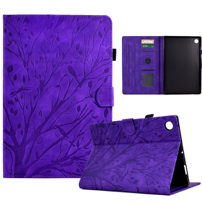 Fortune Tree Pressure Flower PU Tablet Case with Wake-up / Sleep Function, For Lenovo Tab M9, For Lenovo Tab M10 Gen 3, For Lenovo M10 Plus, For Lenovo Tab M10 Plus 3rd Gen, For Lenovo Tab P11 Gen 2, For Lenovo Tab P11 J606F, For Lenovo Tab P11 Pro Gen...