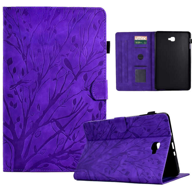Fortune Tree Pressure Flower PU Tablet Case with Wake-up / Sleep Function, For Samsung Galaxy Tab S6 Lite, For Samsung Galaxy Tab A7 Lite, For Samsung Galaxy Tab A7 2020, For Samsung Galaxy Tab A 10.1 2019, For Samsung Galaxy Tab A 10.1 2016
