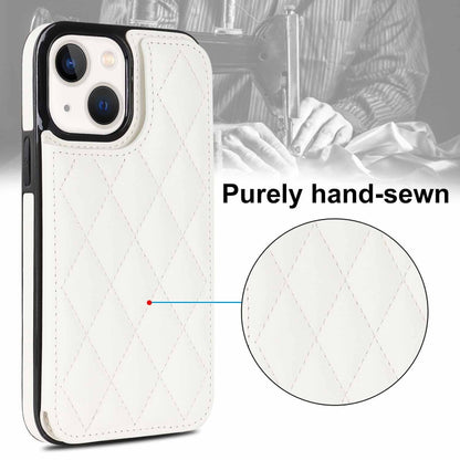 Double Buckle Rhombic PU Leather Phone Case, For iPhone 14, For iPhone 14 Plus, For iPhone 14 Pro, For iPhone 14 Pro Max, For iPhone 13, For iPhone 13 mini