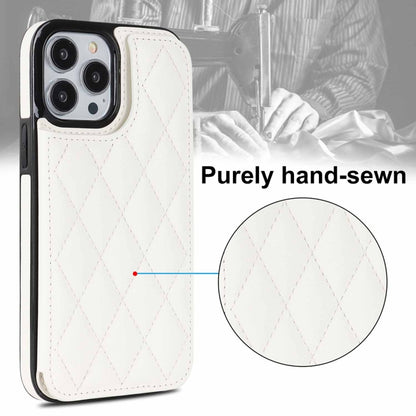 Double Buckle Rhombic PU Leather Phone Case, For iPhone 13 Pro, For iPhone 13 Pro Max, For iPhone 12, For iPhone 12 mini, For iPhone 12 Pro, For iPhone 12 Pro Max