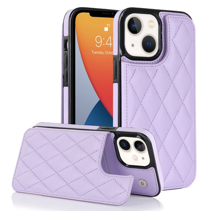 Double Buckle Rhombic PU Leather Phone Case, For iPhone 13 Pro, For iPhone 13 Pro Max, For iPhone 12, For iPhone 12 mini, For iPhone 12 Pro, For iPhone 12 Pro Max