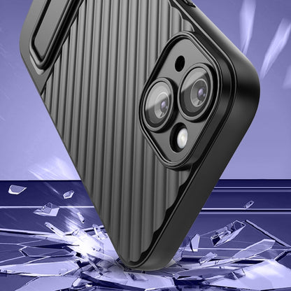 Wavy Texture TPU Phone Case with Lens Film, For iPhone 14, For iPhone 15 Pro Max, For iPhone 14 Plus, For iPhone 15 Pro, For iPhone 15 Plus, For iPhone 14 Pro, For iPhone 15, For iPhone 14 Pro Max