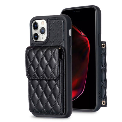 Vertical Wallet Rhombic Leather Phone Case, For iPhone 11, For iPhone 11 Pro, For iPhone 11 Pro Max, For iPhone X / XS, For iPhone XR, For iPhone XS Max, For iPhone SE 2022 / SE 2020 / 7 / 8, For iPhone 7 Plus / 8 Plus