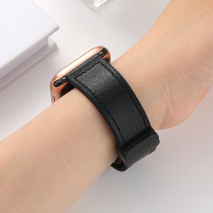 Magnetic Folding Silicone Leather Watch Band For Apple Watch Ultra 49mm / Series 8&7 45mm / SE 2&6&SE&5&4 44mm / 3&2&1 42mm, For Apple Watch Ultra 49mm
