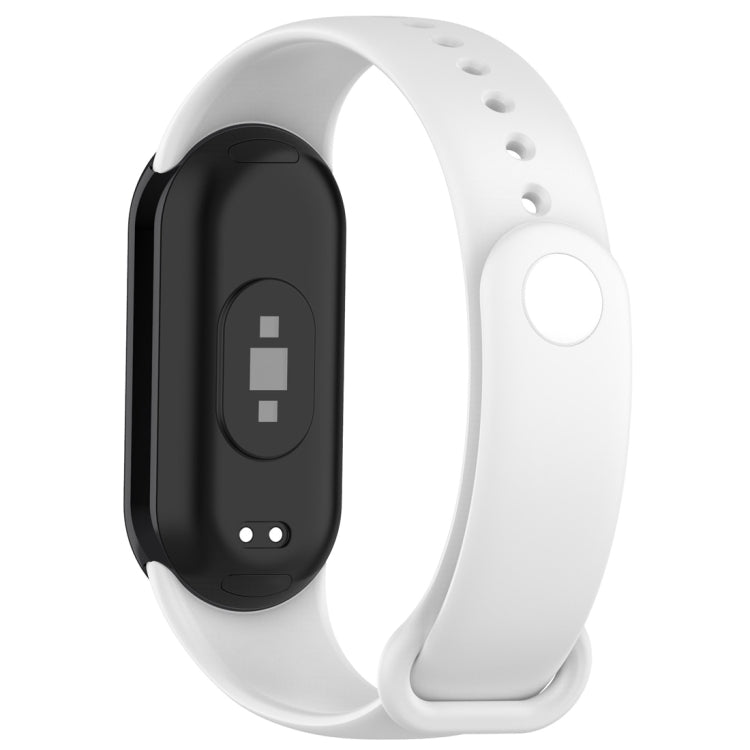 Solid Color Silicone Plug Replacement Watch Band, For Xiaomi Mi Band 8