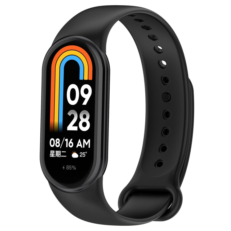 Solid Color Silicone Plug Replacement Watch Band, For Xiaomi Mi Band 8