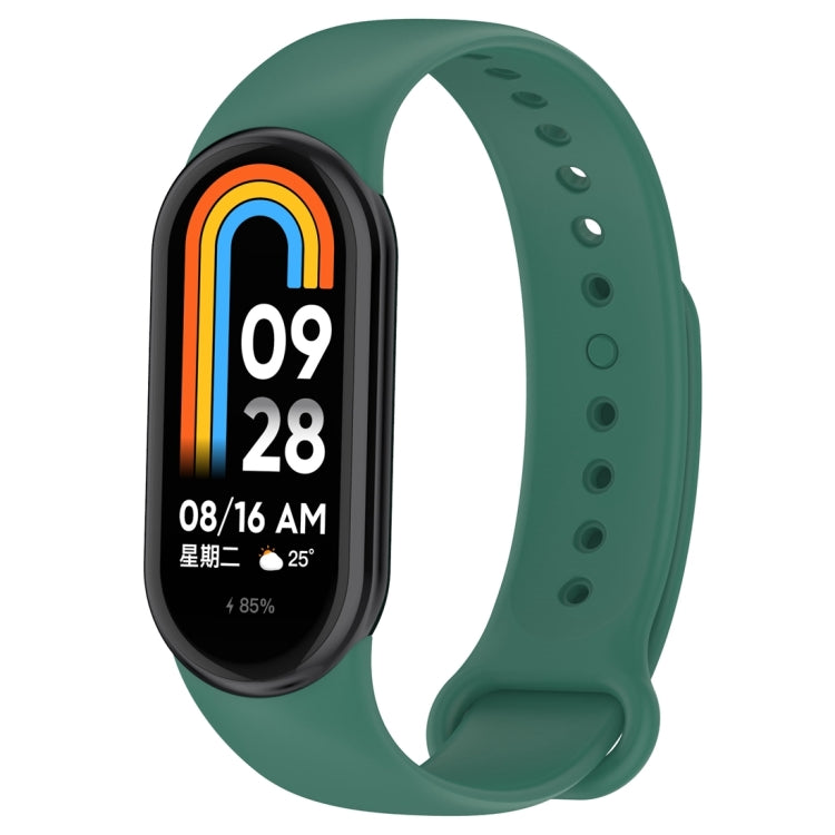 Solid Color Silicone Plug Replacement Watch Band, For Xiaomi Mi Band 8