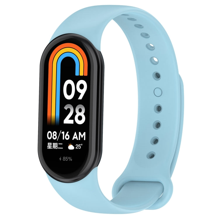 Solid Color Silicone Plug Replacement Watch Band, For Xiaomi Mi Band 8