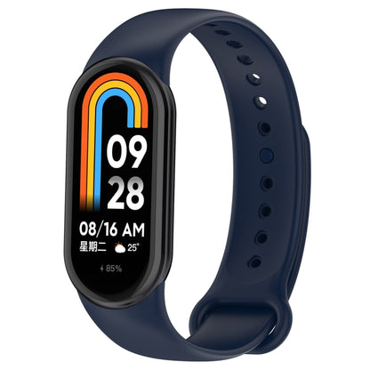 Solid Color Silicone Plug Replacement Watch Band, For Xiaomi Mi Band 8