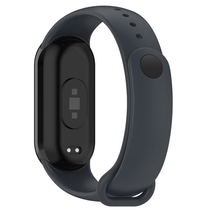 Solid Color Stainless Steel Plug Replacement Watch Band, For Xiaomi Mi Band 8