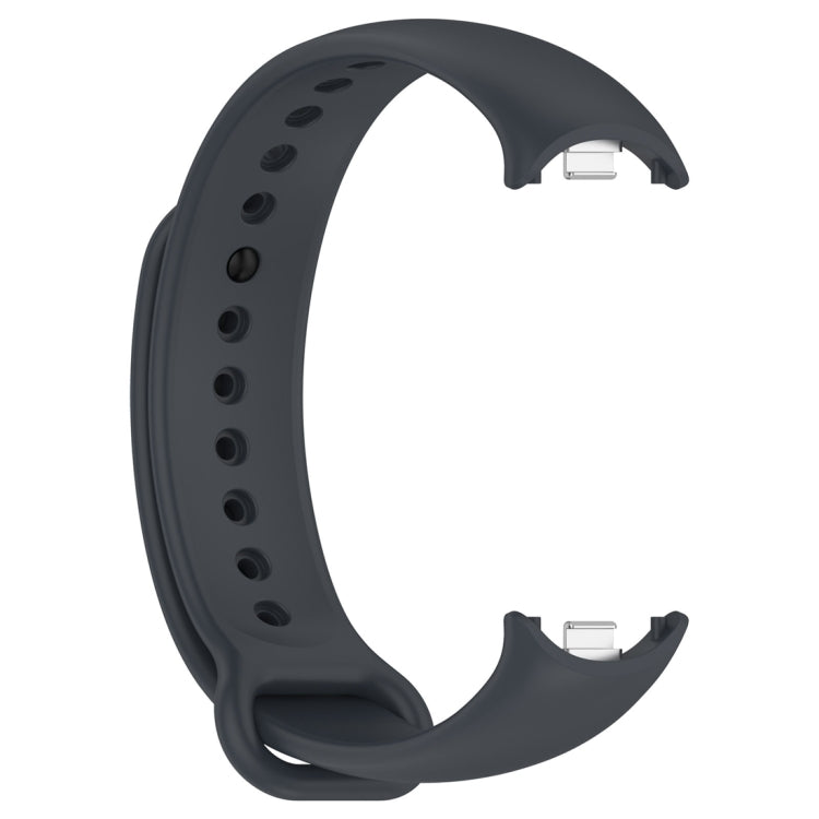 Solid Color Stainless Steel Plug Replacement Watch Band, For Xiaomi Mi Band 8