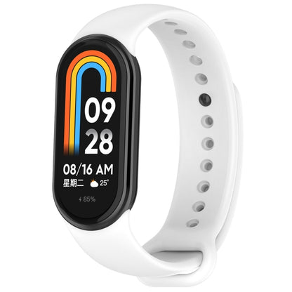 Solid Color Stainless Steel Plug Replacement Watch Band, For Xiaomi Mi Band 8