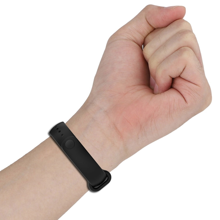 Solid Color Stainless Steel Plug Replacement Watch Band, For Xiaomi Mi Band 8