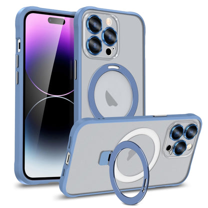 Metal Eyes Series MagSafe Magnetic Holder Phone Case, For iPhone 13, For iPhone 13 Pro Max