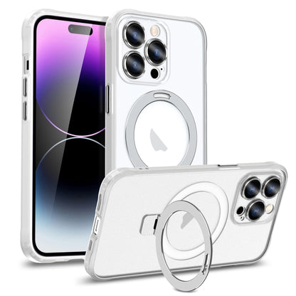 Metal Eyes Series MagSafe Magnetic Holder Phone Case, For iPhone 13, For iPhone 13 Pro Max